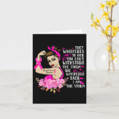 Der Sturmgewitter bei starken Frauen bricht den Kr Karte (Gelbe Blume)