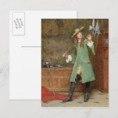 Der stürmische Kavalier Postkarte (Vorne/Hinten)