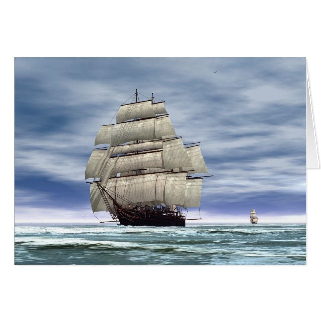 Der stürmische Sark (Vorderseite (Horizontal))