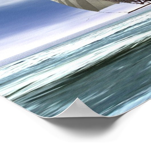 Der stürmische Sark Poster (Ecke)