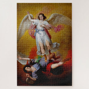 Der Sturz Luzifers von Antonio Maria Esquivel Puzzle
