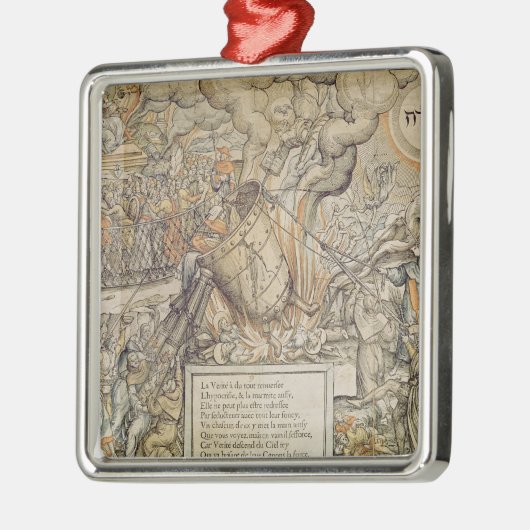 Der StürzenSchmelztiegel Silbernes Ornament (Links)