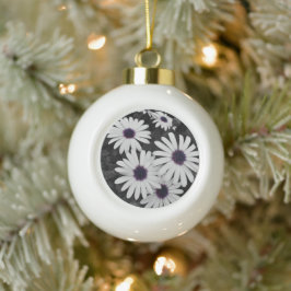 Der subtile Kontrast der Natur Keramik Kugel-Ornament