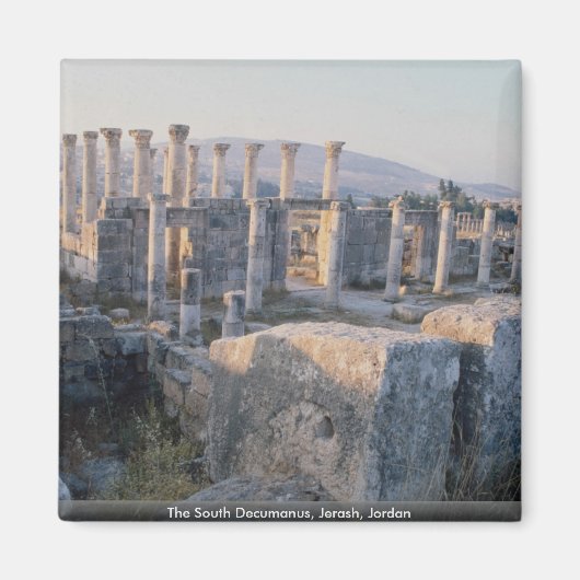 Der Süddekumanus, Jerash, Jordanien Magnet (Vorne)