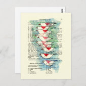 Der Süden für den Winter Postkarte (Vorne/Hinten)