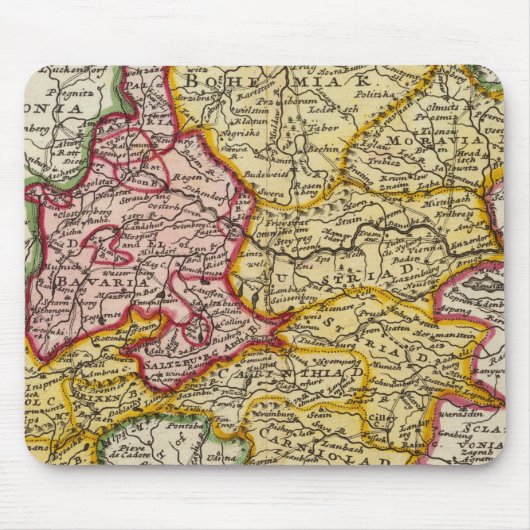Der südöstliche Teil Deutschlands Mousepad (Vorne)