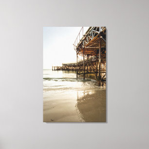 Der Südparade-Pier auf der Küste bei Southsea Leinwanddruck