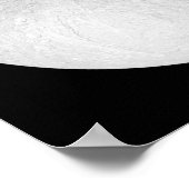 Der Südpol der Saturn-Mondteppiche Poster (Ecke)