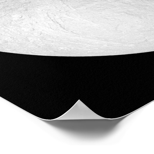 Der Südpol der Saturn-Mondteppiche Poster (Ecke)
