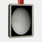 Der Südpol der Saturn-Mondteppiche Silbernes Ornament (Rechts)