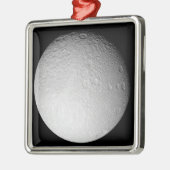 Der Südpol der Saturn-Mondteppiche Silbernes Ornament (Links)