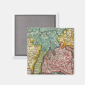 Der südwestliche Teil Deutschlands Magnet (Vorderseite/Rückseite)