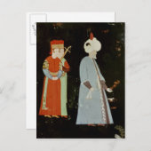 Der Sultan Suleyman, der prächtige Postkarte (Vorne/Hinten)