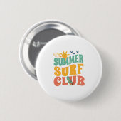 Der Summer Surf Club-Beach-Summer-Surf-Funny Button (Vorne & Hinten)