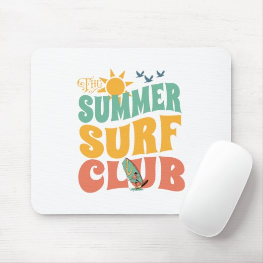 Der Summer Surf Club-Beach-Summer-Surf-Funny Mousepad (Mit Mouse)