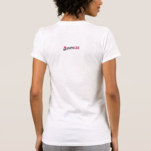 Der Sumo, der angepassten Burnout-T - Shirt surft (Rückseite)