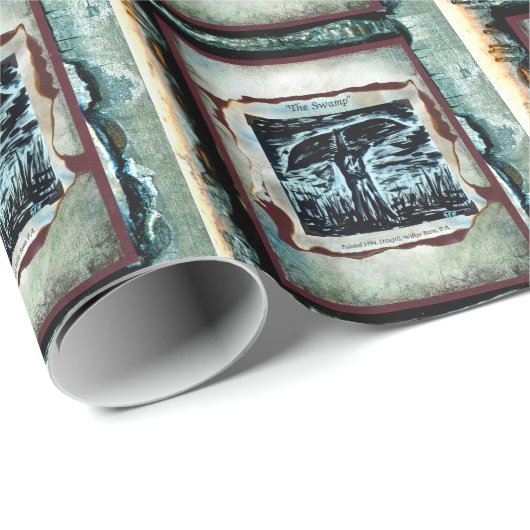 Der Sumpf Geschenkpapier (Rolleneckpunkt)