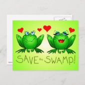 Der Sumpf Twitchy und Beulah Green gerettet Postkarte (Vorne/Hinten)