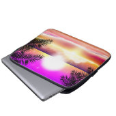 Der Sun Beach Ocean windet sich tropisch Laptopschutzhülle (Vorne Knopf)