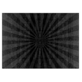 Der Sun-Burst für Schwarz und Kohle Schneidebrett (Vorderseite)