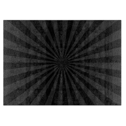 Der Sun-Burst für Schwarz und Kohle Schneidebrett (Vorderseite)