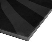 Der Sun-Burst für Schwarz und Kohle Schneidebrett (Ecke)