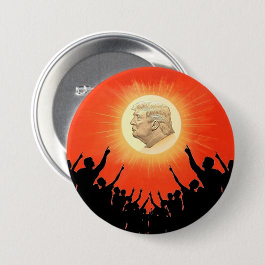 Der Sun King Donald Trump Button (Vorne & Hinten)