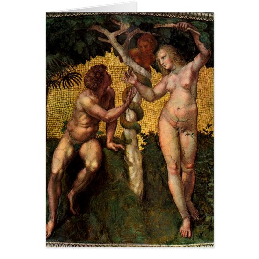 Der Sündenfall - Adam und Eva von Raffael Sanzio (Vorne)