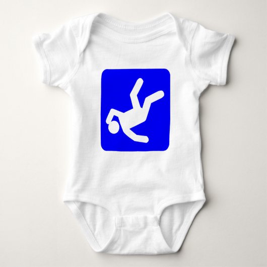 Der Sündenfall - Blau Baby Strampler (Vorderseite)