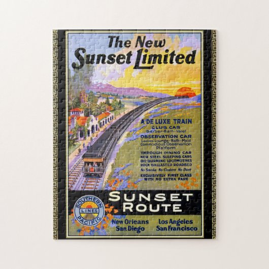 Der Sunset Limited Zug Puzzle (Vertikal)