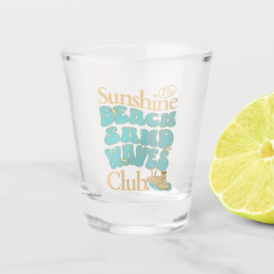 Der Sunshine Club, Strand, Sand, Waves Summer Quot Schnapsglas