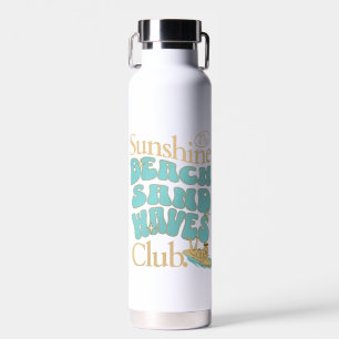 Der Sunshine Club, Strand, Sand, Waves Summer Quot Trinkflasche