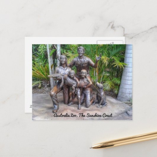 Der Sunshine Coast Australia Zoo Postkarte (Vorderseite/Rückseite Beispiel)