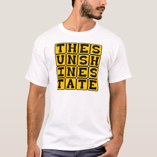 Der Sunshine Staat, Florida Nickname T-Shirt (Vorderseite)