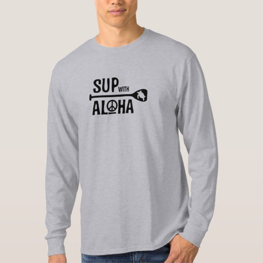 Der SUP der Männer mit Aloha Sleeve lang T-Shirt (Vorderseite)