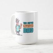 Der super echte coole Papa Kaffeetasse (Vorderseite Links)