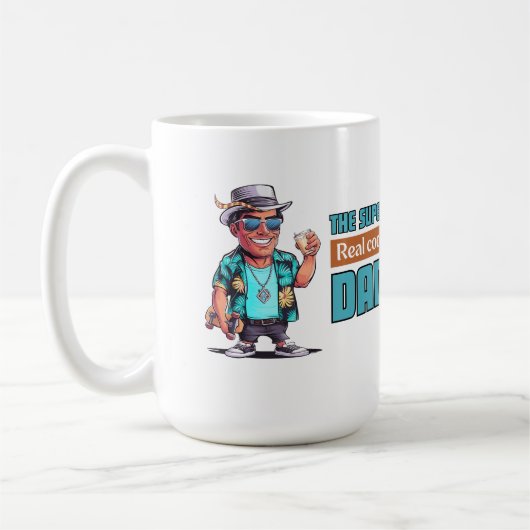 Der super echte coole Papa Kaffeetasse (Links)