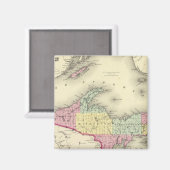 Der Superior-See und der nördliche Teil von Michig Magnet (Vorderseite/Rückseite)