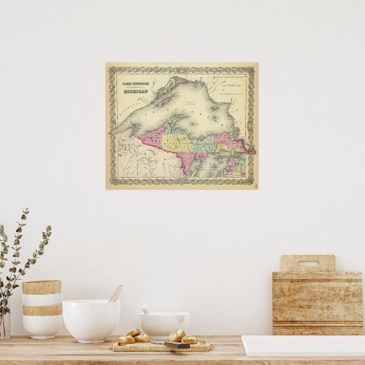 Der Superior-See und der nördliche Teil von Michig Poster (Küche)