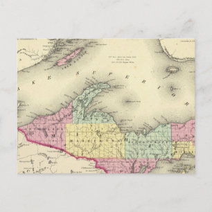 Der Superior-See und der nördliche Teil von Michig Postkarte