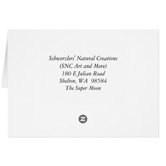 Der Supermond! (Rückseite Horizontal)