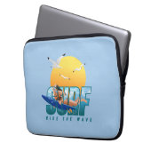 Der Surfer fährt die Welle | 13" Laptop-Sieb (F) Laptopschutzhülle (Vorderseite Links)