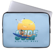 Der Surfer fährt die Welle | 13" Laptop-Sieb (F) Laptopschutzhülle (Vorderseite)