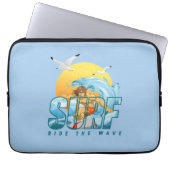 Der Surfer fährt die Welle | 13" Laptop-Sieb (M) Laptopschutzhülle (Vorderseite)