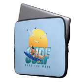 Der Surfer fährt die Welle | 15" Laptop-Sieb (F) Laptopschutzhülle (Vorderseite Links)
