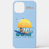 Der Surfer fährt die Welle | F Case-Mate iPhone Hülle (Rückseite)