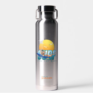 Der Surfer fährt die Welle   F) Drüse Kupfer-Vakuu Trinkflasche