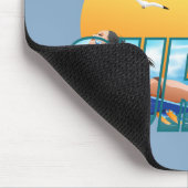 Der Surfer fährt die Welle | F Mousepad (Ecke)