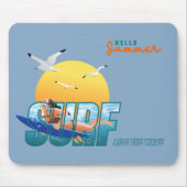 Der Surfer fährt die Welle | F Mousepad (Vorne)