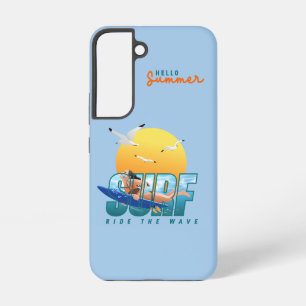 Der Surfer fährt die Welle F Samsung Galaxy Hülle